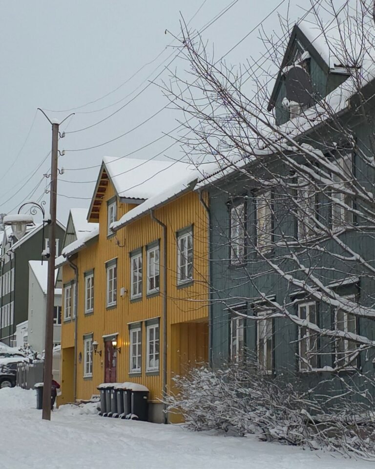Norway Travel Guide Norway travel guide A typical street in Tromso in winter