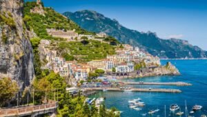 Amalfi Coast scenic views – best coastal drives in Italy with sea views.