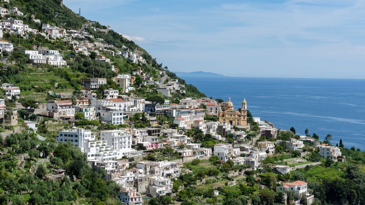 Praiano, Amalfi Coast – quiet hidden gem with stunning coastal views.