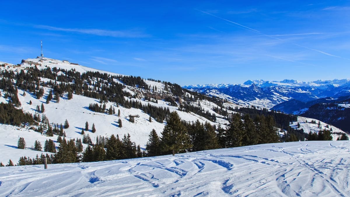 Rigi Panorama Trail – A scenic ridge hike with panoramic views over Lake Lucerne and the surrounding mountains.