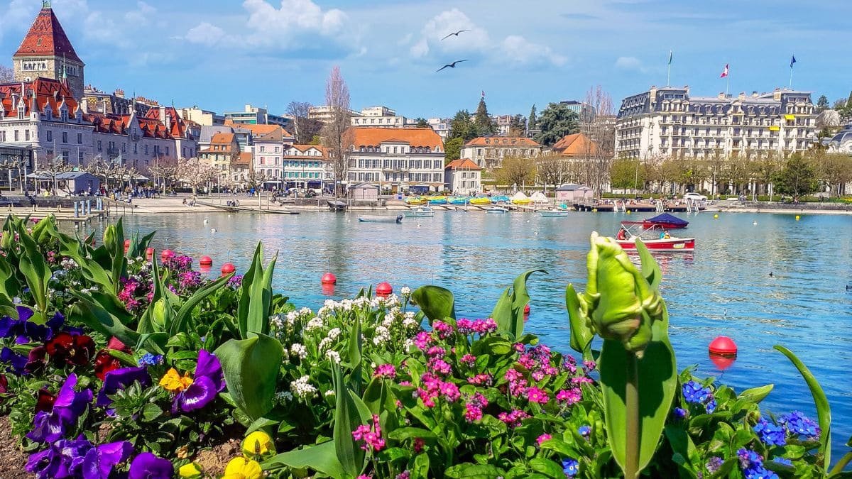 View of Lake Geneva from Lausanne – a cultural and scenic escape from Geneva.