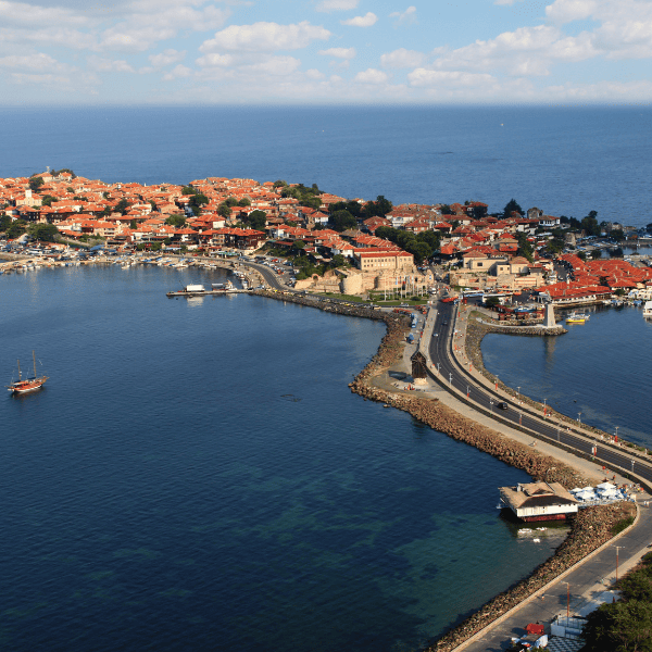 A view of Nessebar from above