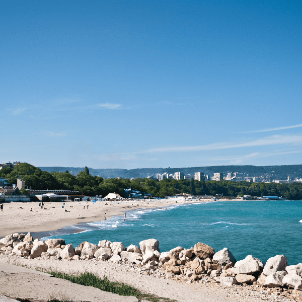 The coastline in Varna
