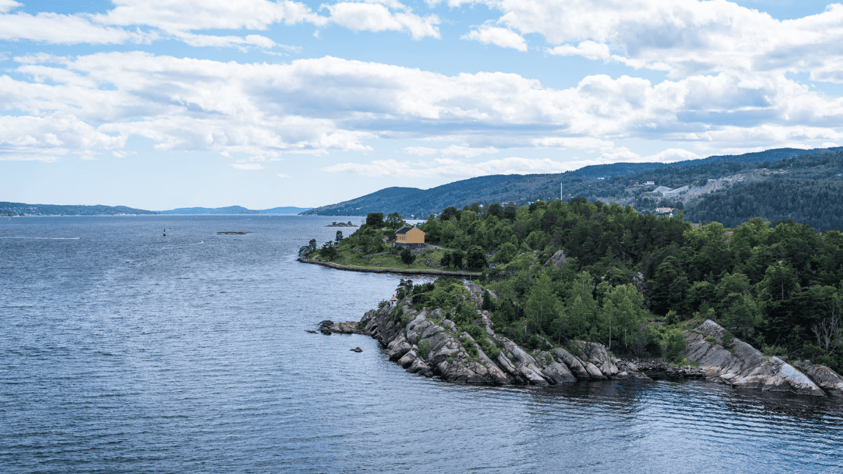 View of the fjords around Oslo