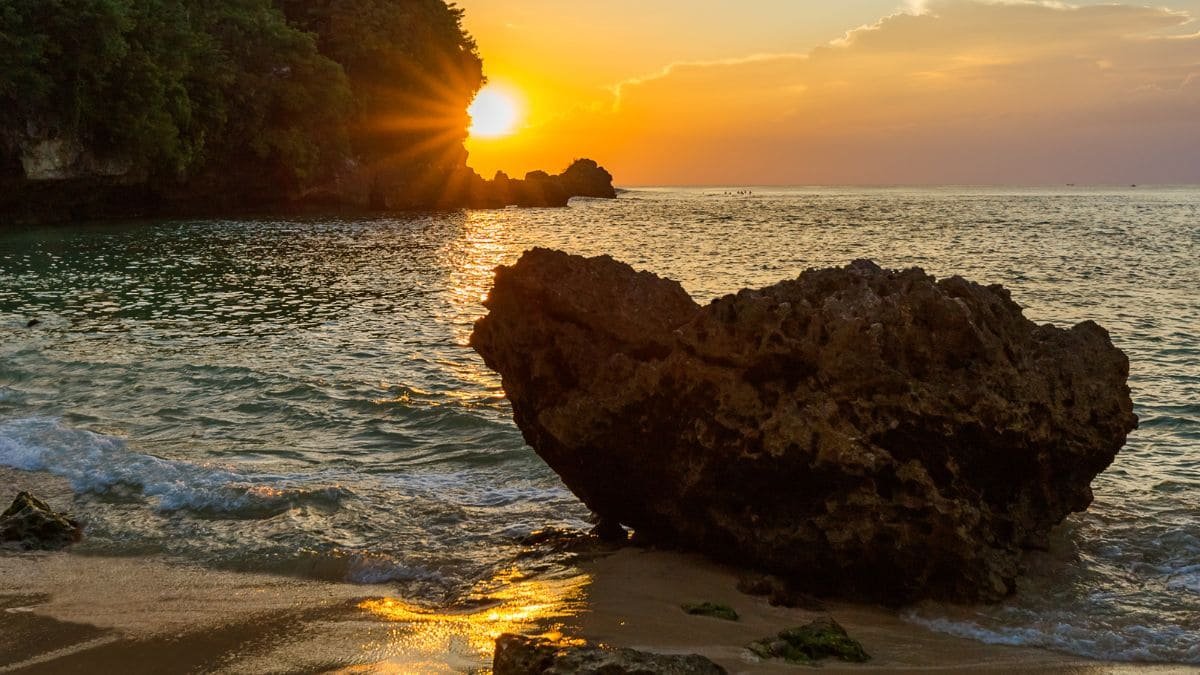 Sunset from Padang Padang Beach, Uluwatu, Bali