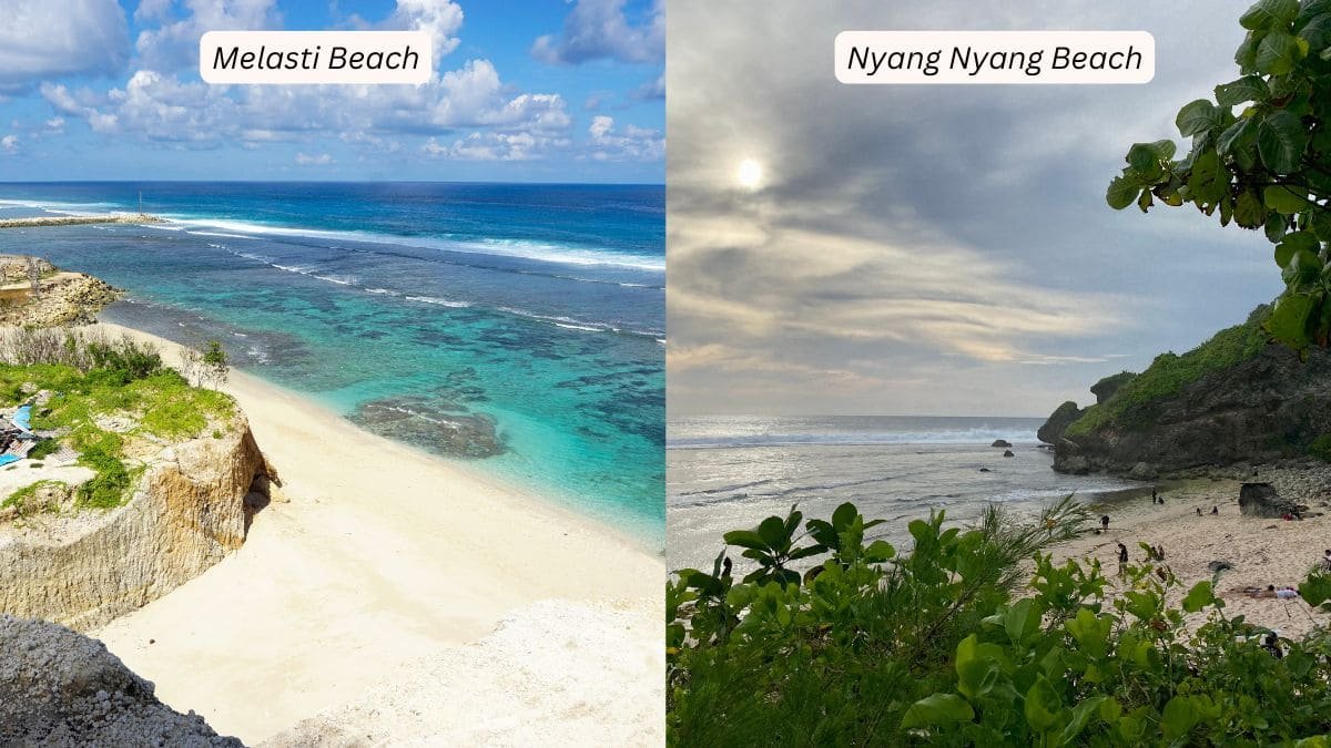 Melasti Beach & Nyang Nyang Beach, Uluwatu, Bali