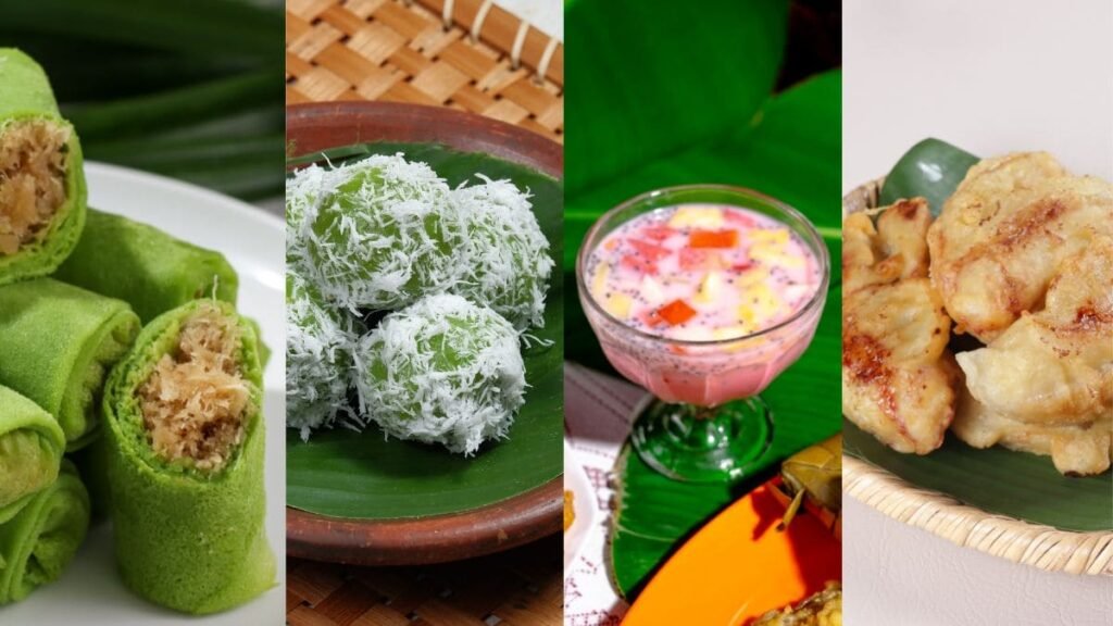 Balinese desserts - Dadar Gulung, Klepon, Es Campur, Pisang Goreng