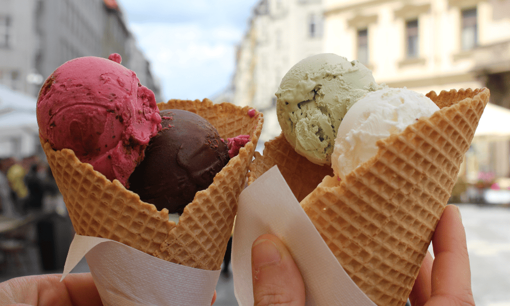 Gelato in Naples, Italy