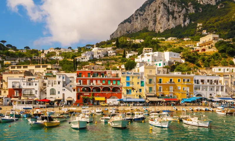 A view of the colorful Capri