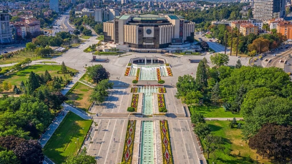 NDK – The National Palace of Culture in Sofia from above