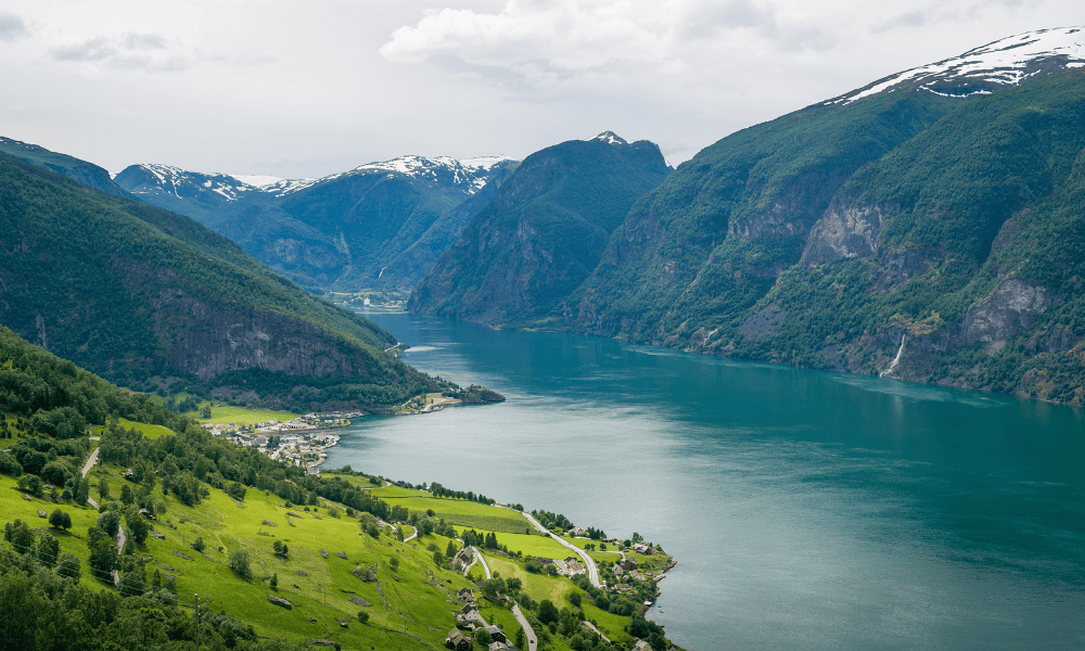 The beautiful views over Sognefjord