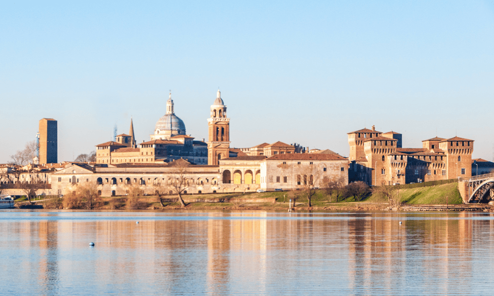 The city of Mantua from afar