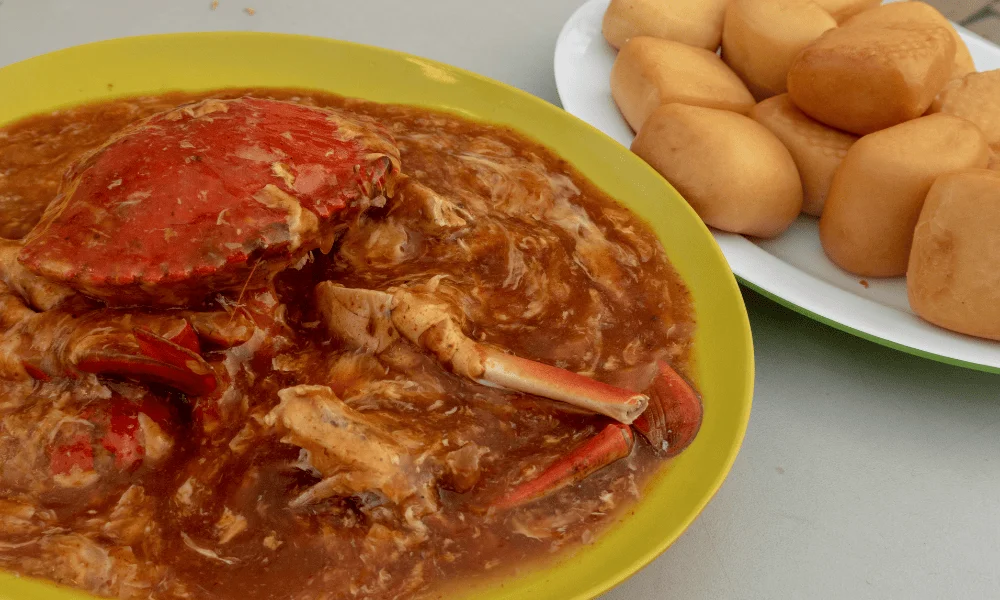 Chilli Crab - typical food in Singapore