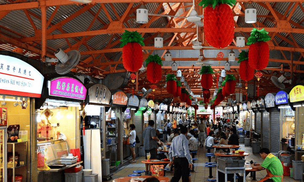 Maxwell Hawker Centre in Singapore