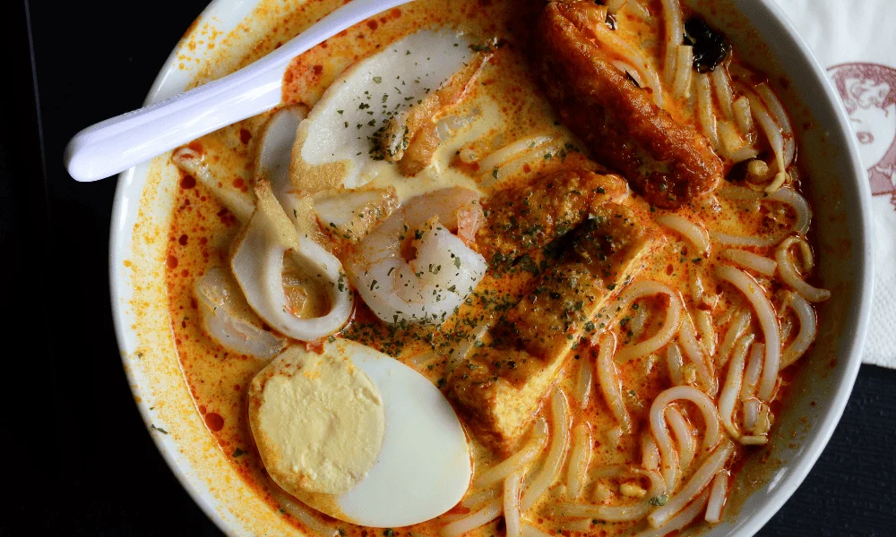 Laksa - typical dish in Singapore