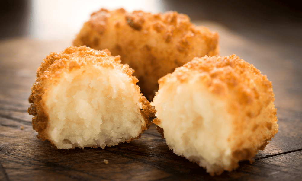 Crocchè - soft potato fritters - street food in Palermo