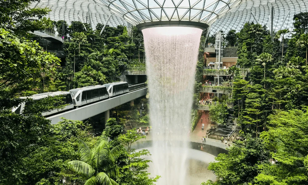 Changi Airport Singapore from the inside