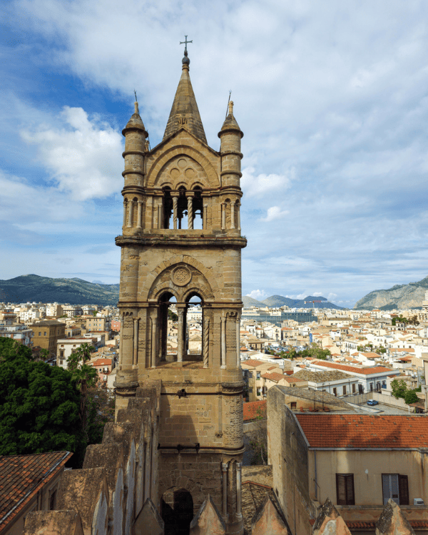 The view from the top of Palermo Cathedral