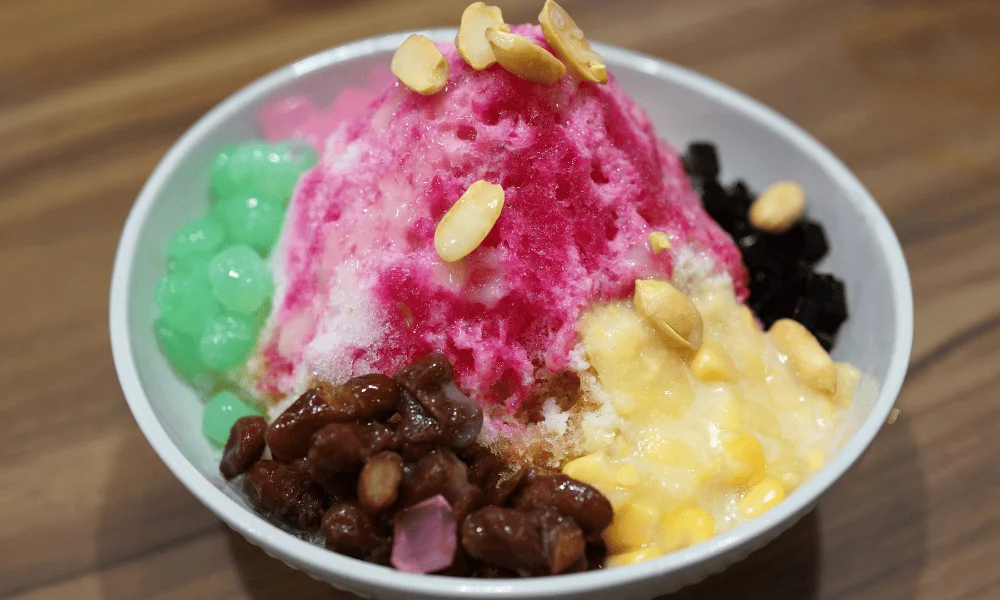 Ice Kacang - local sweet food in Singapore