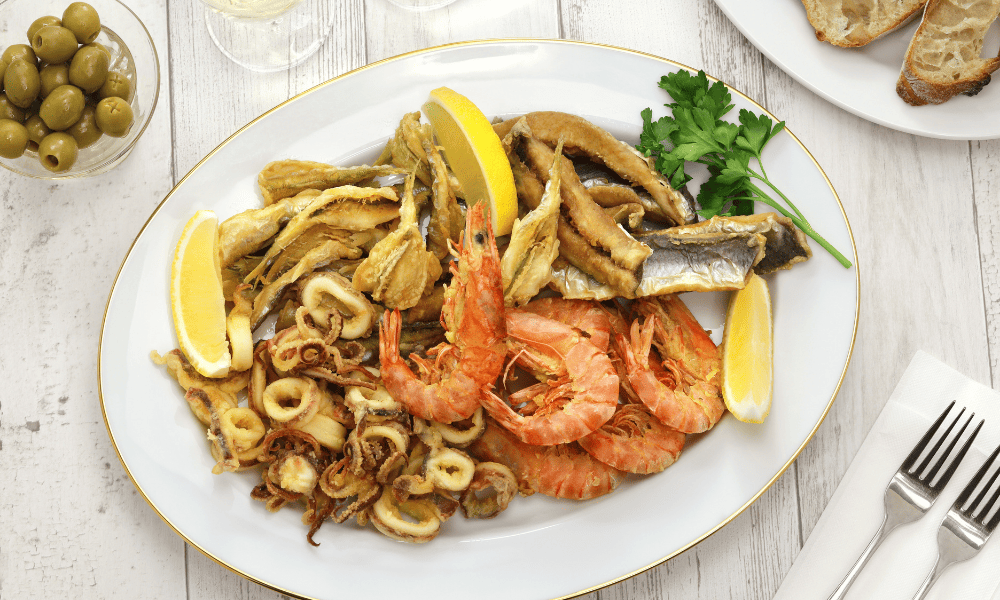 Fried and Fresh Seafood in Palermo
