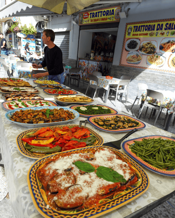 Food stalls at Ballarò Market, Palermo, Sicily