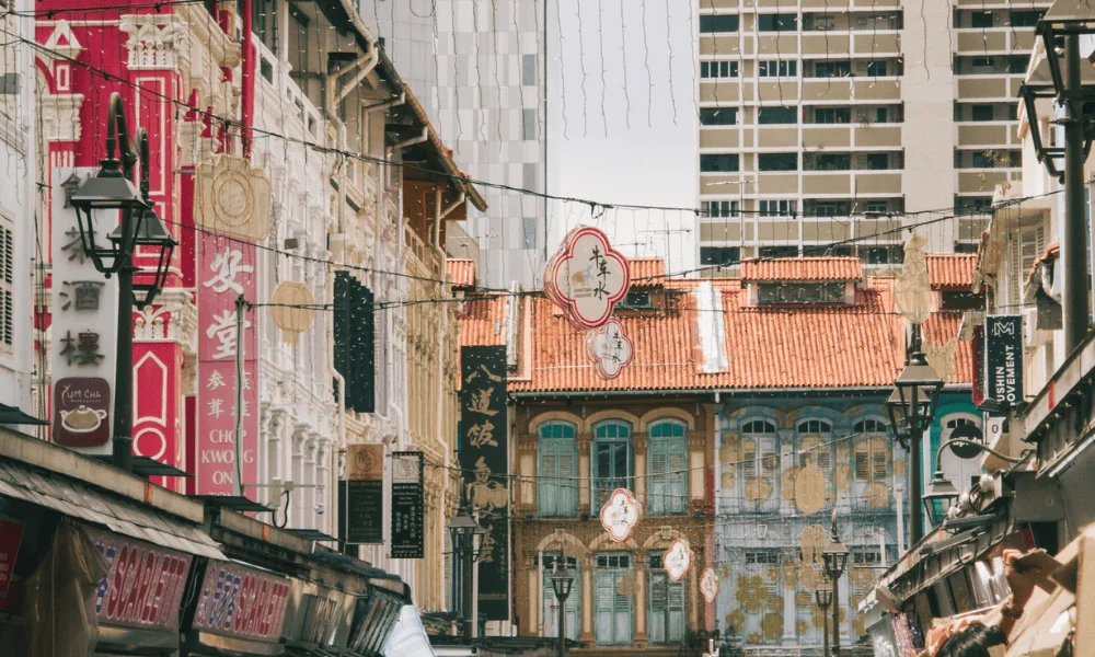 Chinatown streets in Singapore