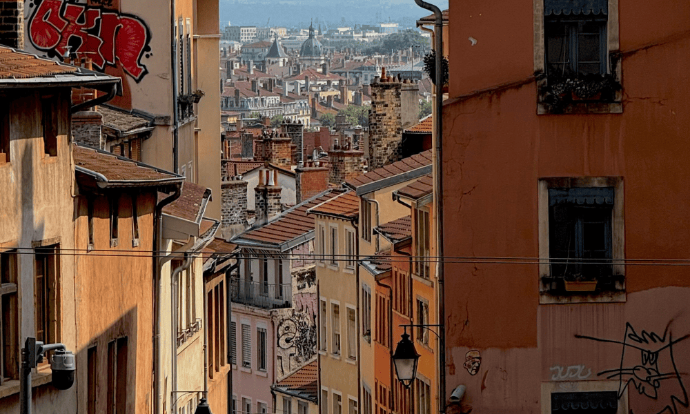 The hilly area of La Croix-Rousse, Lyon 
