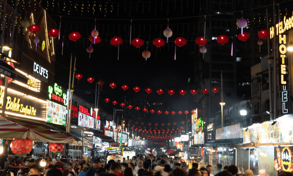 Jalan Alor market in Kuala Lumpur