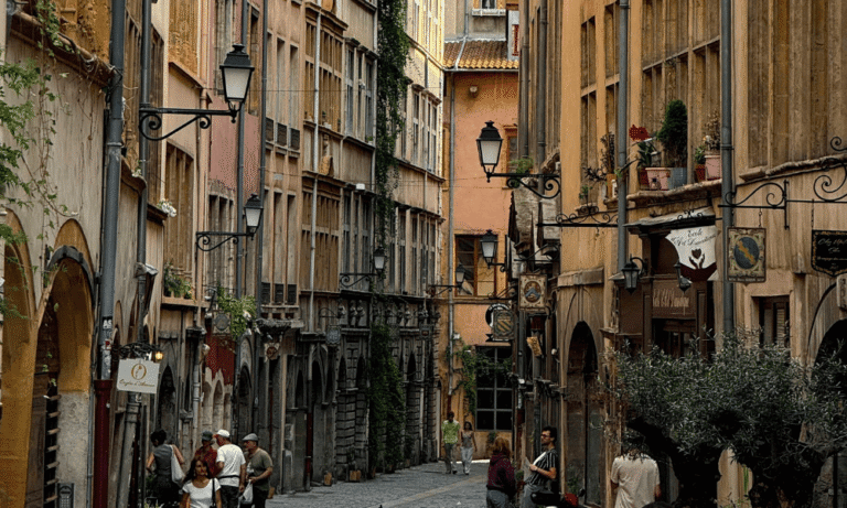 The streets of Vieux Lyon, The Old Town in Lyon