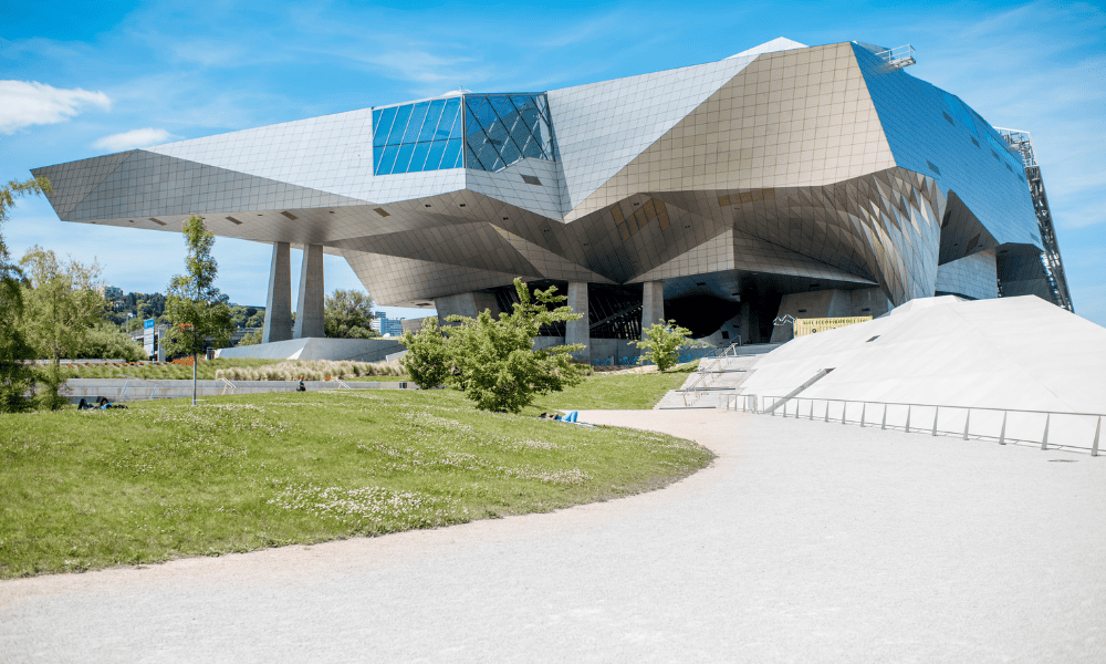 The building of Musée des Confluences from outside, Lyon
