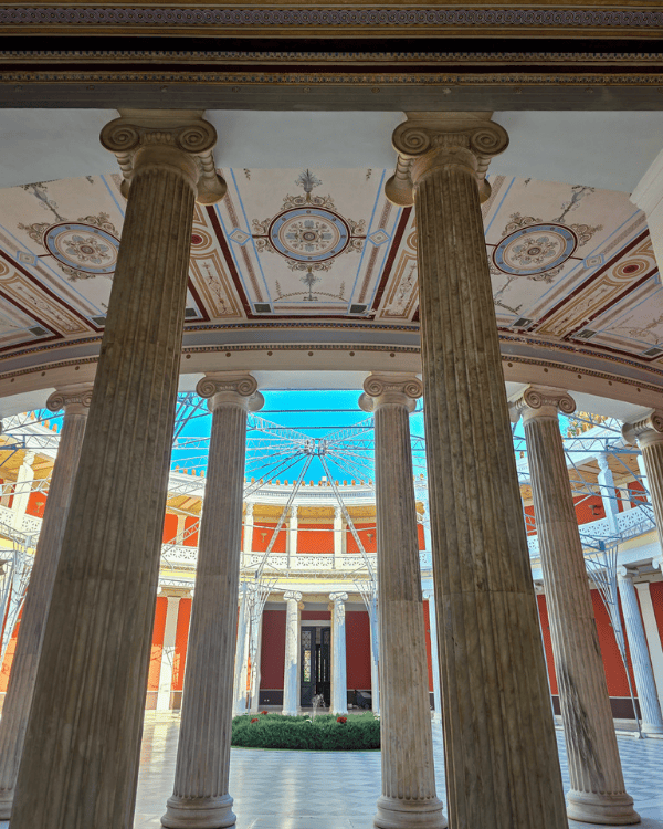 The Zappeion in Athens from inside