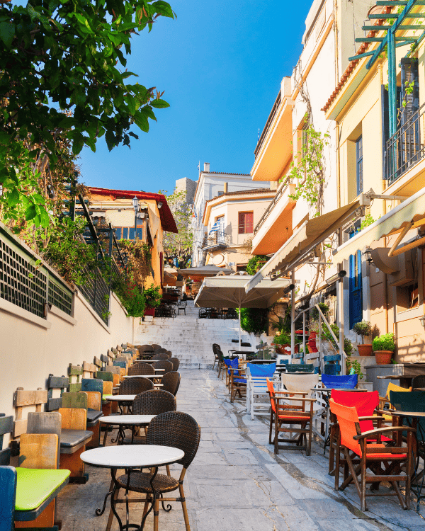Plaka area in Athens