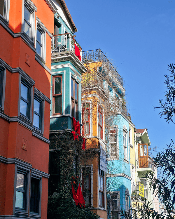 Colorful buildings in Fener & Balat, Istanbul