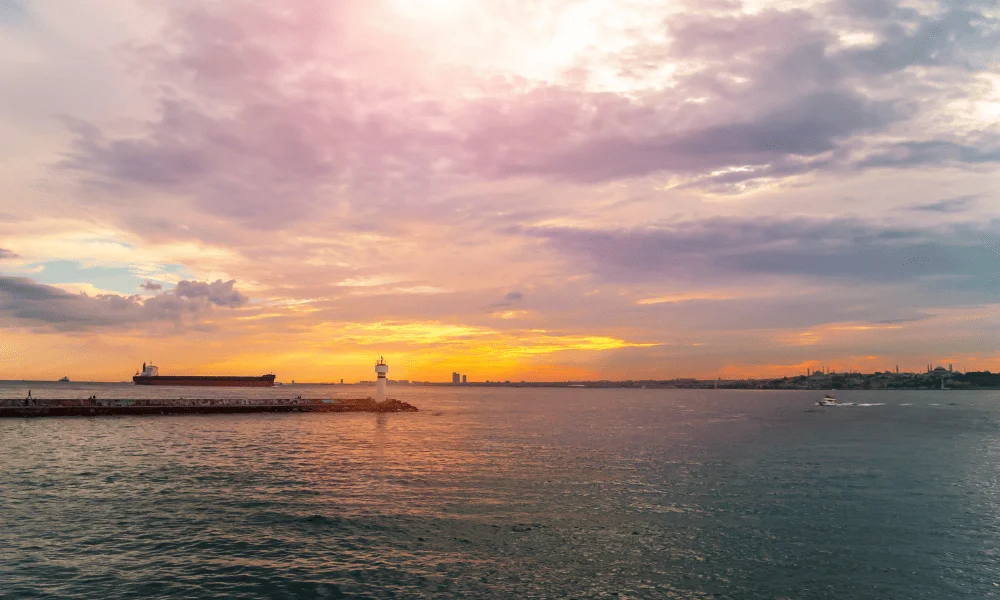 Sunset from the Asian Side of Istanbul (Kadiköy)