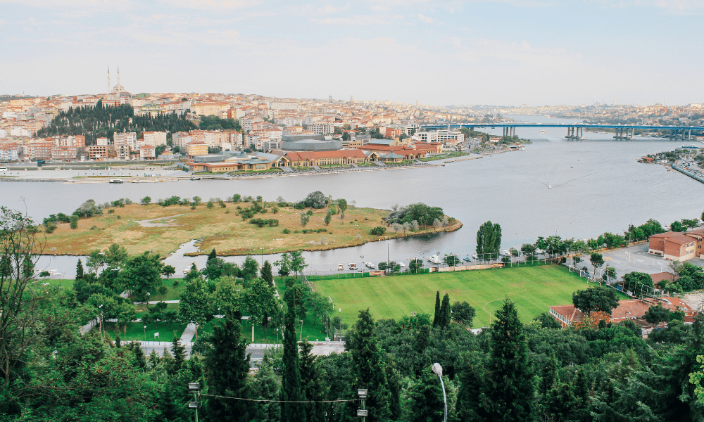 View from Pierre Loti Hill in Istanbul