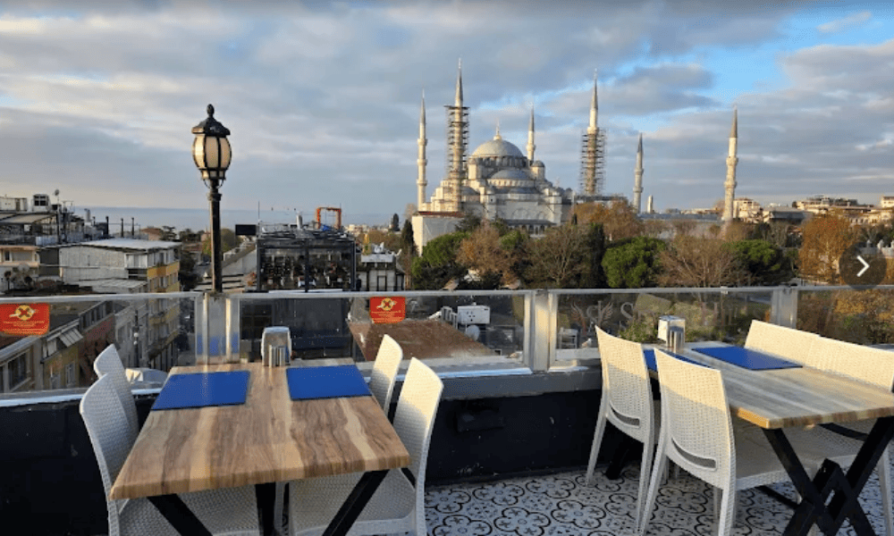 View from the Seven Hills Rooftop in Istanbul