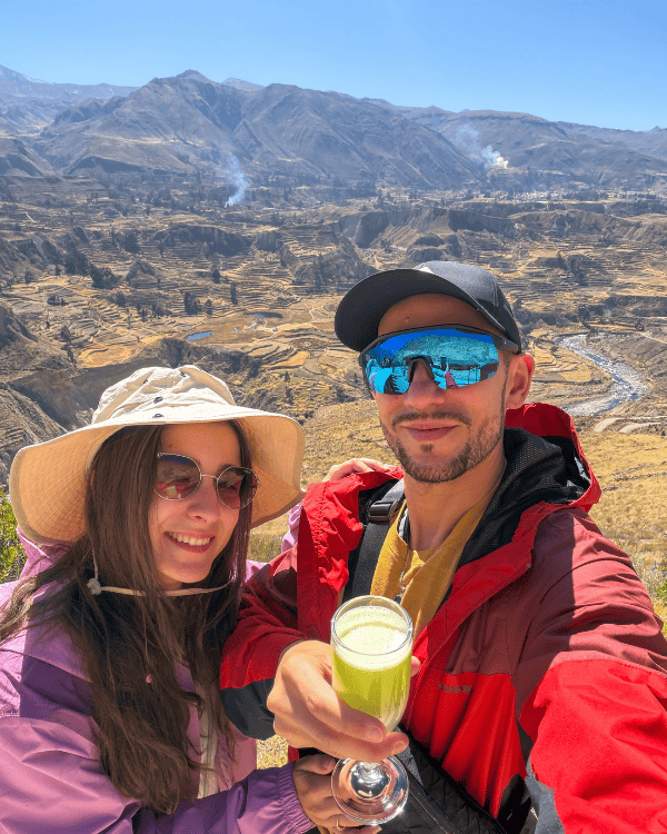 Colca Canyon Day Tour from Arequipa: Our Honest 2026 Review Colca Canyon day tour from Arequipa Peru Trying Cactus Fruit juice