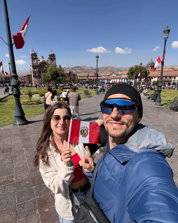 On the main plaza in Cusco