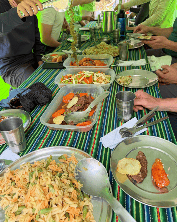 How to Choose an Inca Trail Agency: What Actually Matters (2026 Guide) inca trail agency Peru Some of the amazing food we had on the Inca Trail