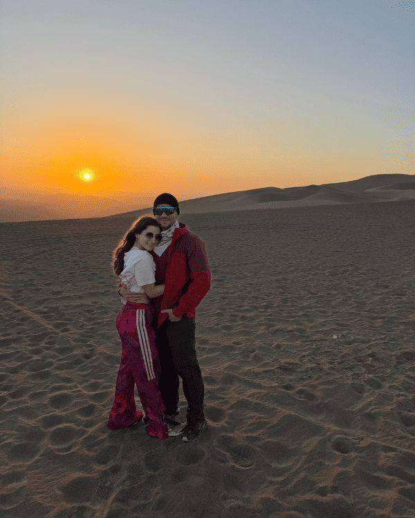 Sunset in the desert, Huacachina